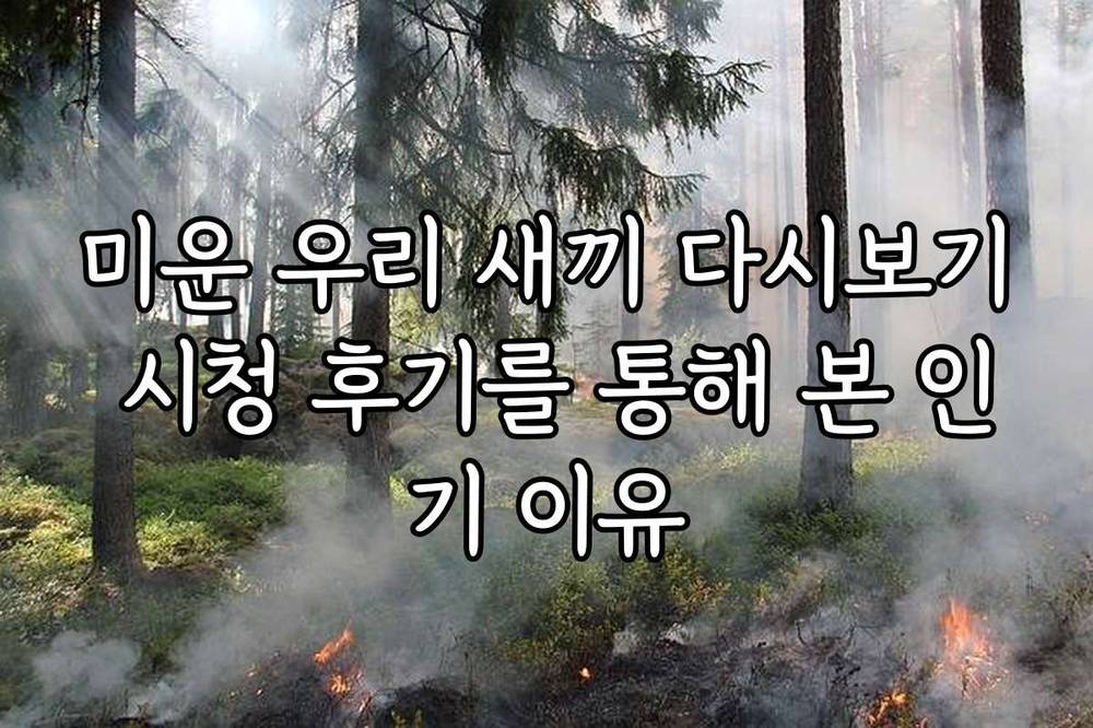 미운 우리 새끼 다시보기 시청 후기를 통해 본 인기 이유