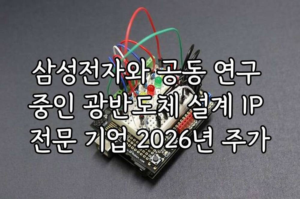 삼성전자와 공동 연구 중인 광반도체 설계 IP 전문 기업 2026년 주가