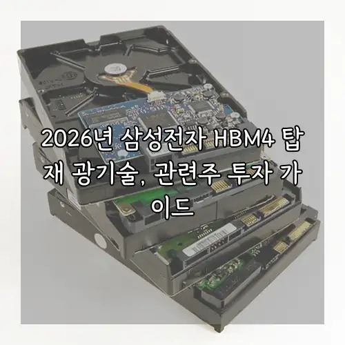 2026년 삼성전자 HBM4 탑재 광기술, 관련주 투자 가이드