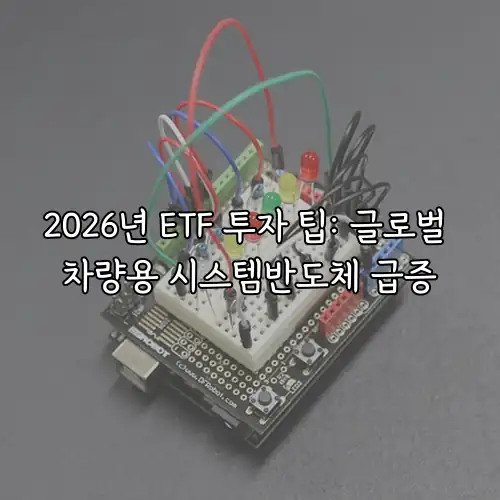 2026년 ETF 투자 팁: 글로벌 차량용 시스템반도체 급증
