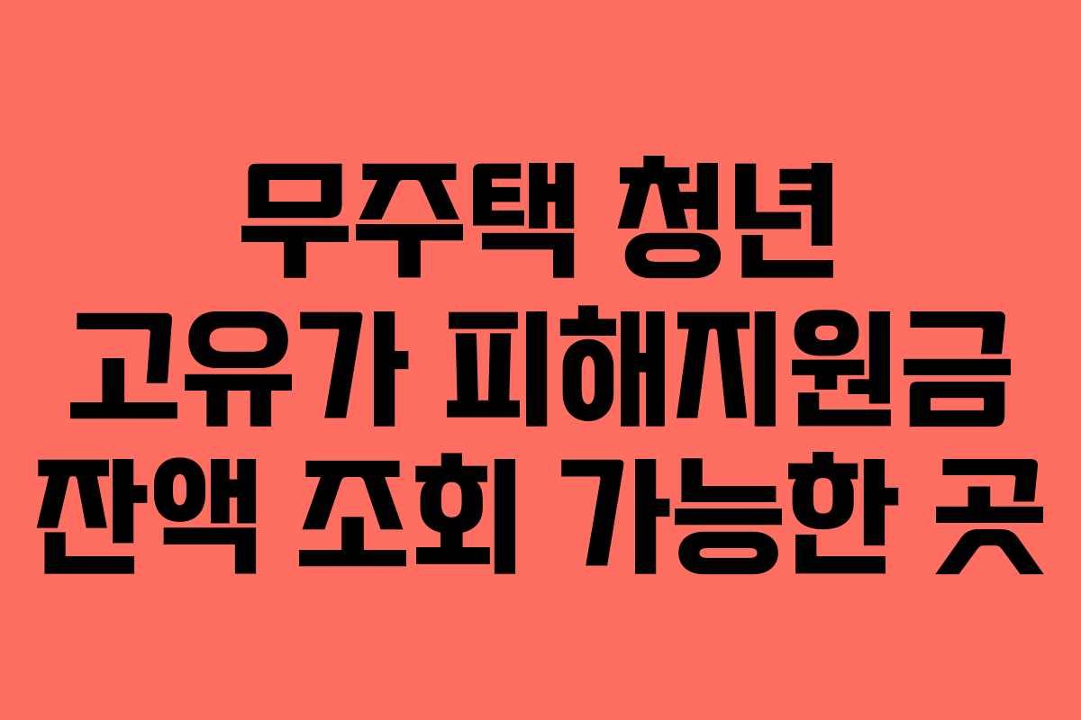 무주택-청년-고유가-피해지원금-잔액-조회-가능한-곳