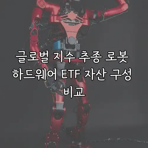 글로벌 지수 추종 로봇 하드웨어 ETF 자산 구성 비교