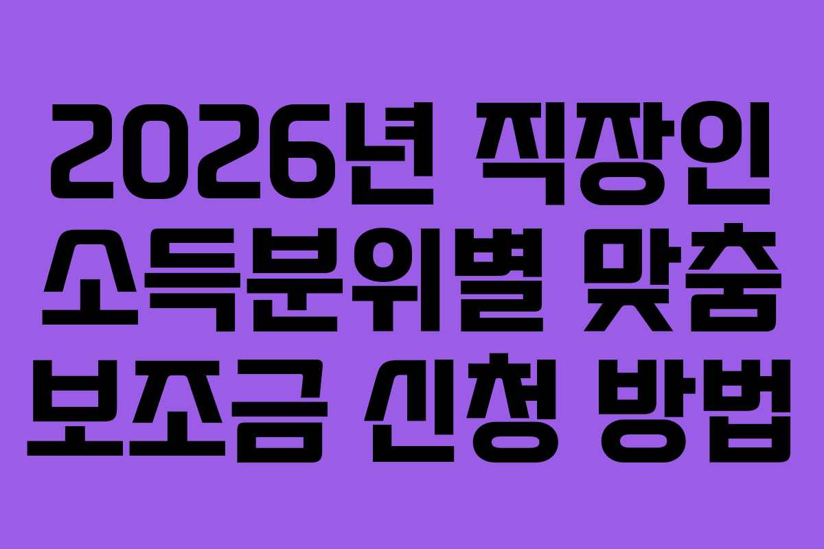 2026년-직장인-소득분위별-맞춤-보조금-신청-방법